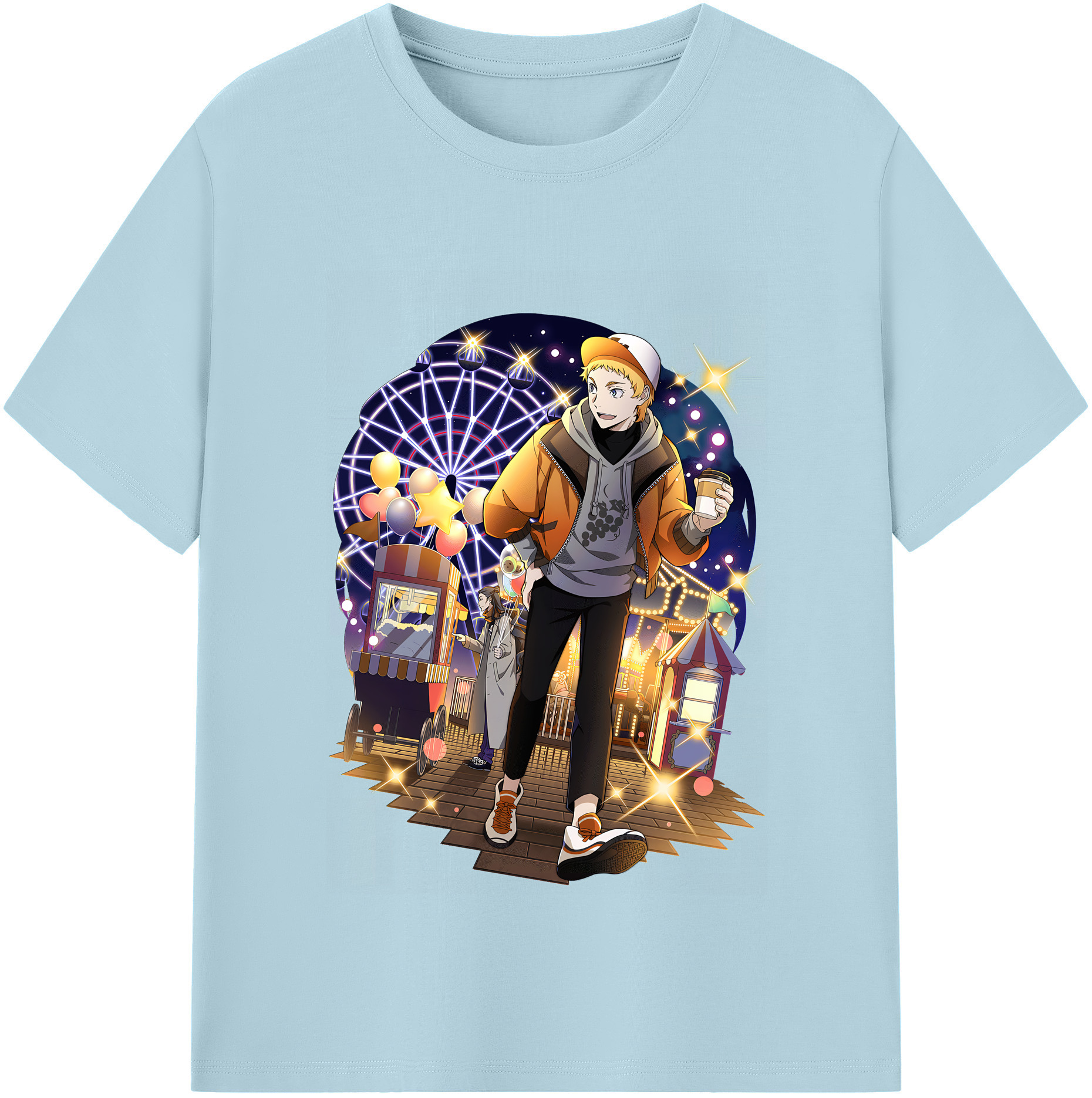 （画像用） 文豪ストレイドッグス Bungo Stray Dogs 綿100％半袖Tシャツ（フロントプリント）